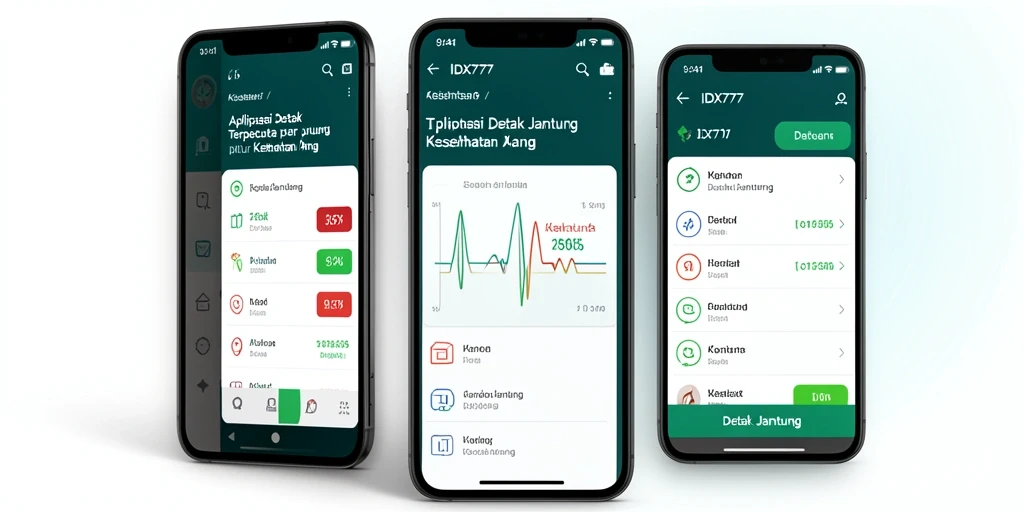 Tampilan antarmuka utama IDX777 yang informatif dan sederhana.