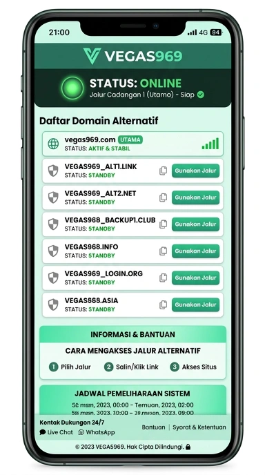 Tampilan link alternatif vegas969